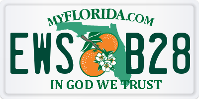 FL license plate EWSB28