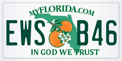 FL license plate EWSB46