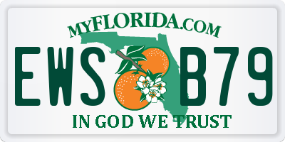 FL license plate EWSB79