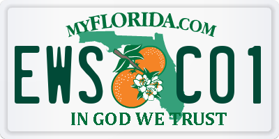 FL license plate EWSC01