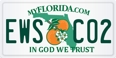 FL license plate EWSC02