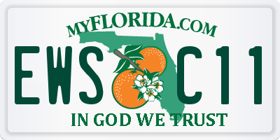 FL license plate EWSC11