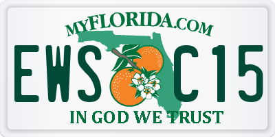 FL license plate EWSC15