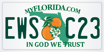 FL license plate EWSC23