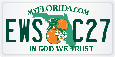 FL license plate EWSC27