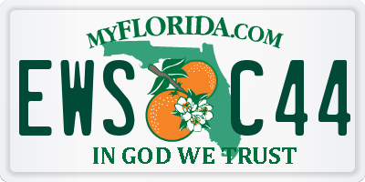 FL license plate EWSC44