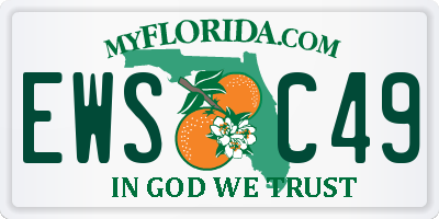 FL license plate EWSC49