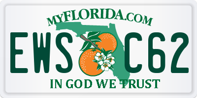 FL license plate EWSC62