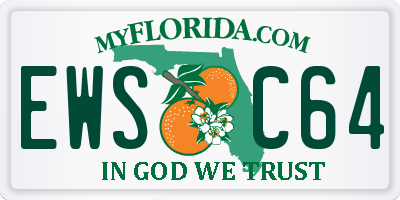 FL license plate EWSC64