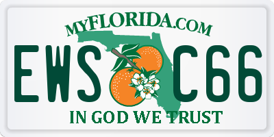 FL license plate EWSC66