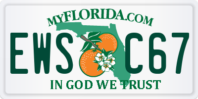 FL license plate EWSC67