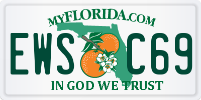 FL license plate EWSC69