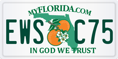 FL license plate EWSC75