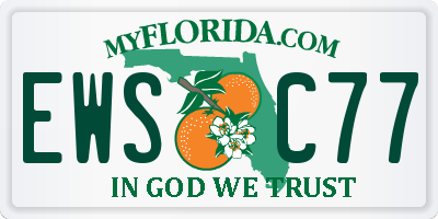 FL license plate EWSC77