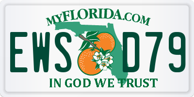 FL license plate EWSD79