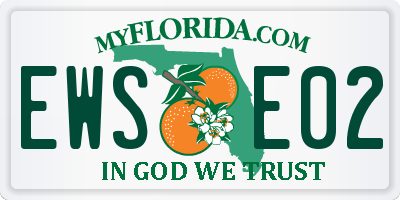 FL license plate EWSE02