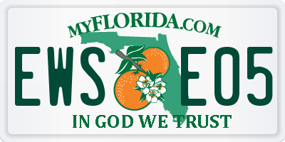 FL license plate EWSE05