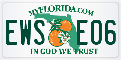 FL license plate EWSE06