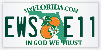 FL license plate EWSE11