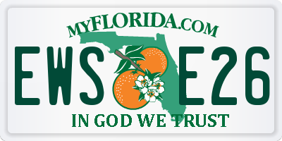 FL license plate EWSE26