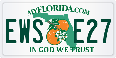 FL license plate EWSE27