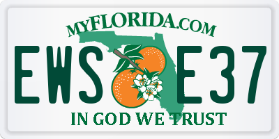 FL license plate EWSE37