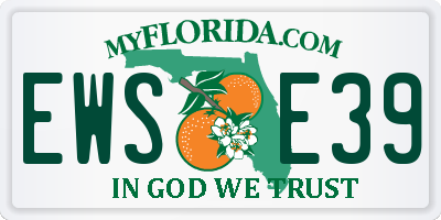 FL license plate EWSE39