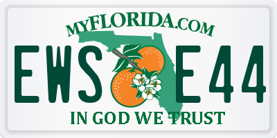 FL license plate EWSE44