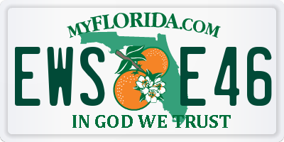 FL license plate EWSE46