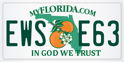 FL license plate EWSE63