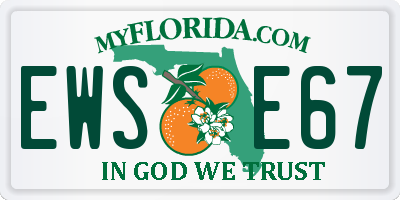 FL license plate EWSE67