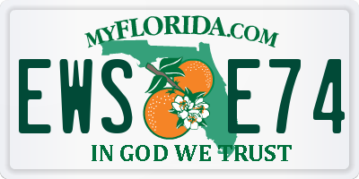 FL license plate EWSE74