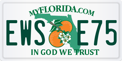 FL license plate EWSE75