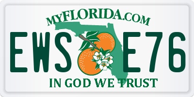 FL license plate EWSE76