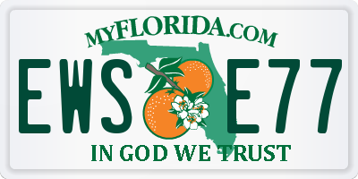 FL license plate EWSE77