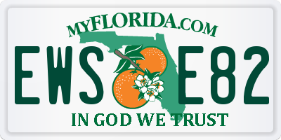 FL license plate EWSE82