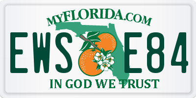 FL license plate EWSE84
