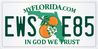 FL license plate EWSE85