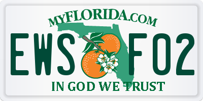 FL license plate EWSF02