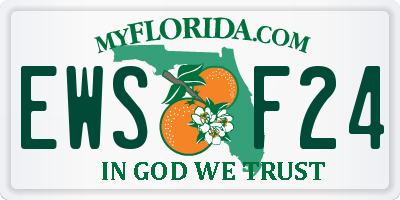 FL license plate EWSF24