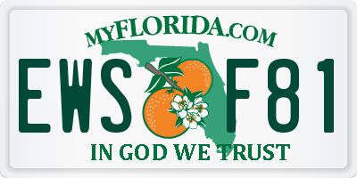 FL license plate EWSF81