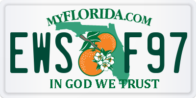 FL license plate EWSF97