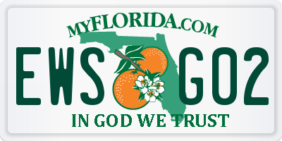 FL license plate EWSG02