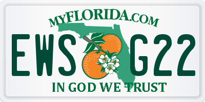 FL license plate EWSG22