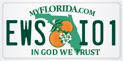 FL license plate EWSI01
