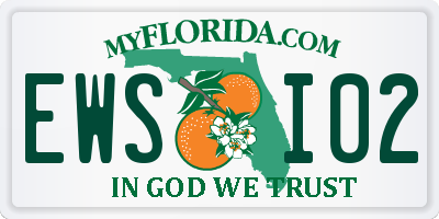 FL license plate EWSI02