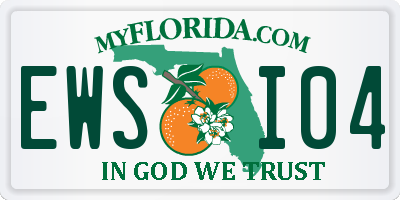 FL license plate EWSI04