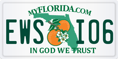 FL license plate EWSI06