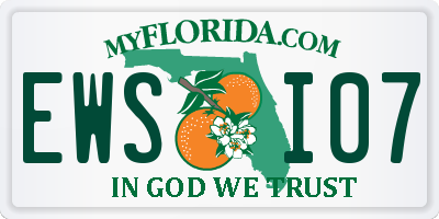 FL license plate EWSI07