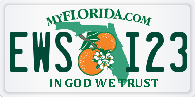 FL license plate EWSI23